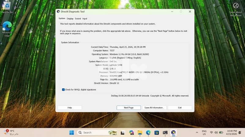 Dell Latitude 5490 i7-8650U 5