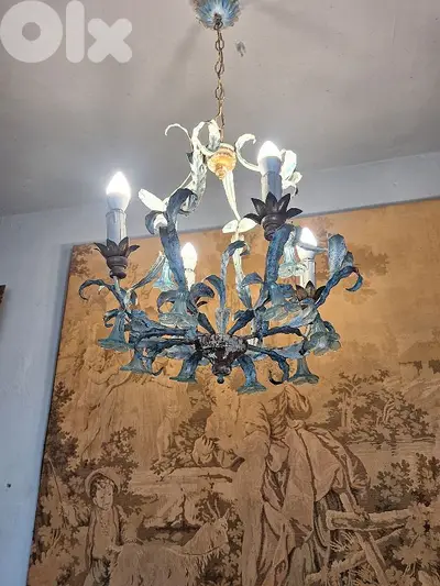 antique french ferfoje chandelier