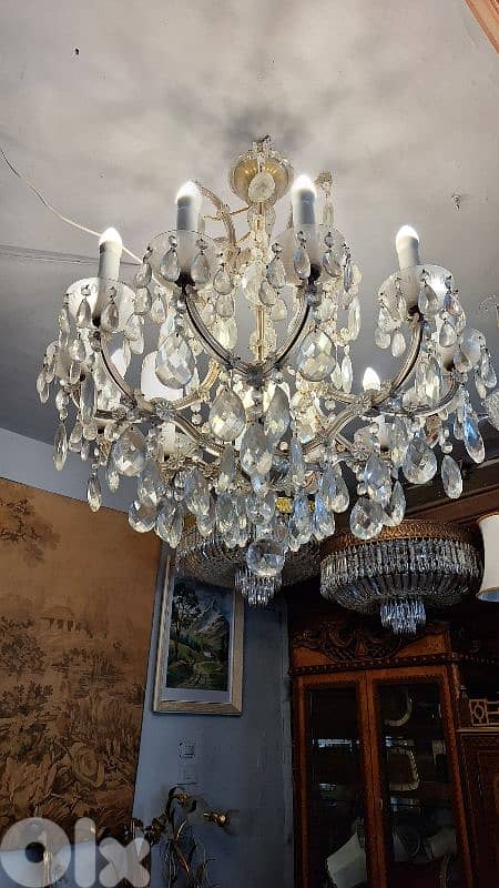 antique original czech marrie theresa chandelier 1