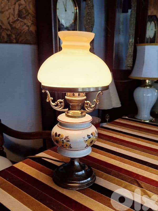 antique opaline lamp 0