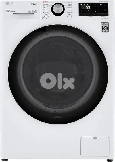 Washer&Dryer LG 10.5kg White غسالة+نشافة أل جي إنفرتر الأصلية