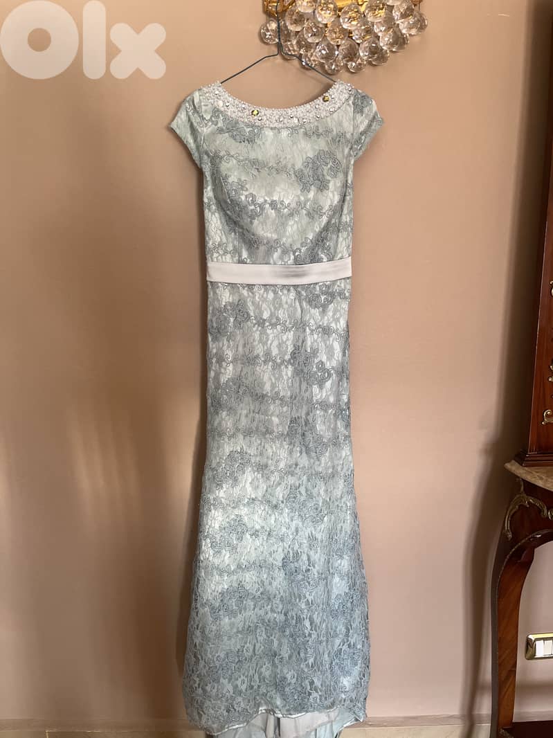 Beautiful Evening Light Blue Dress 0