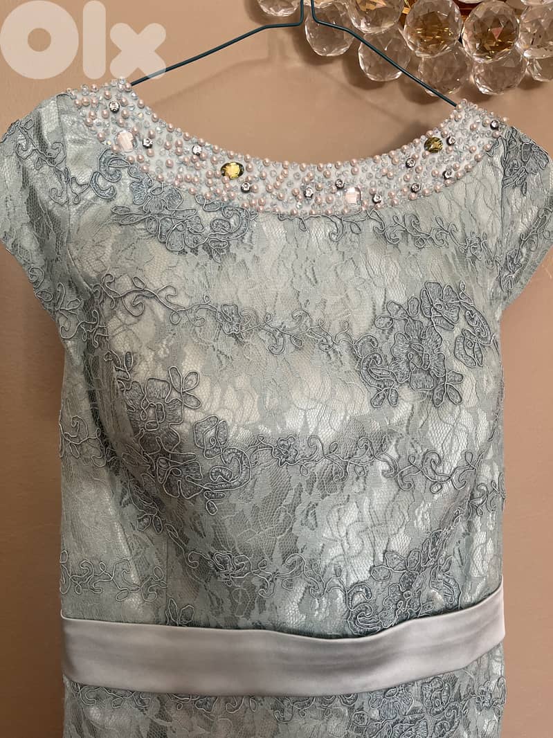 Beautiful Evening Light Blue Dress 1