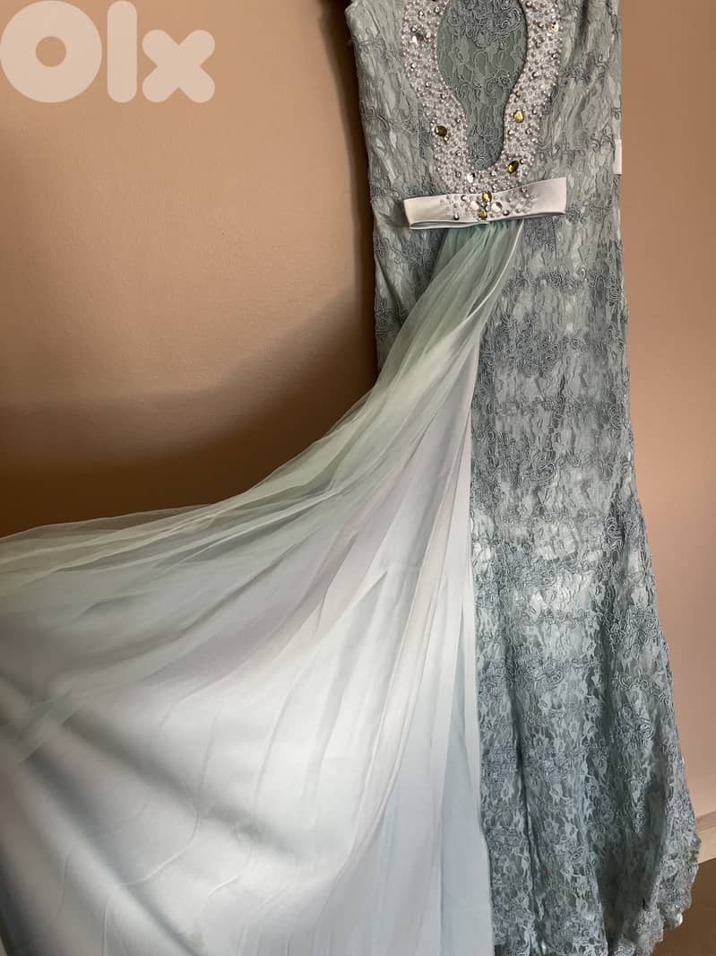 Beautiful Evening Light Blue Dress 3