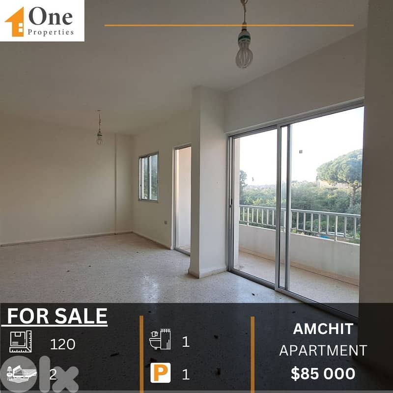 APARTMENT FOR SALE IN AMCHIT JBEIL 0