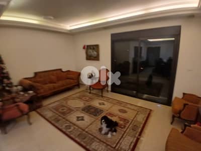 L21219 - Semi-Furnished Apartment with Terrace For Sale in Bouchrieh