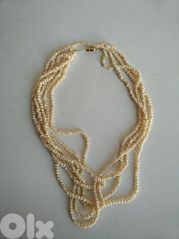 Old five strand freshwater rice pearls necklace - Not Negotiable 0