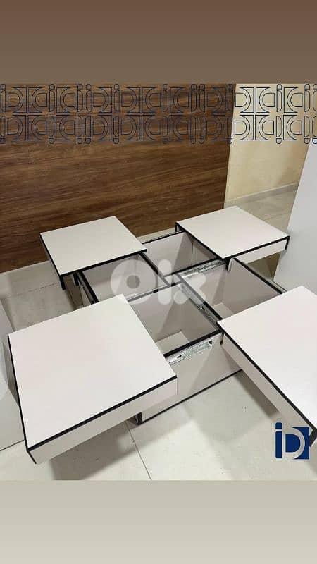 New Coffee Table with 4 Drawers High Quality 0