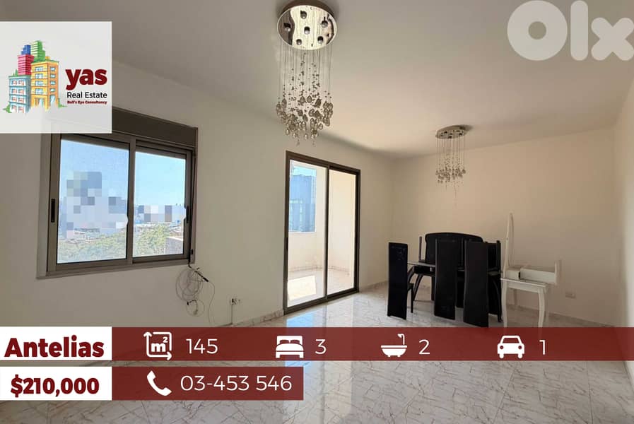 Antelias 145m2 | Well Maintained | Solar Panel | Open View | MJ | 0