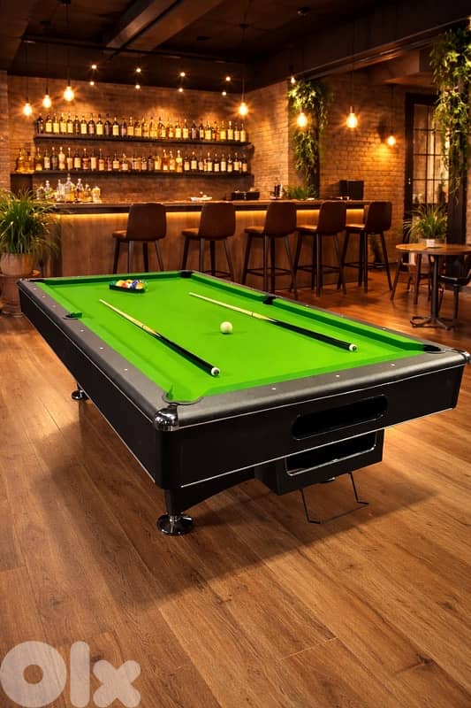 8FT Billiard Pool Table – 3 Slate Professional Table with Ball Return 0