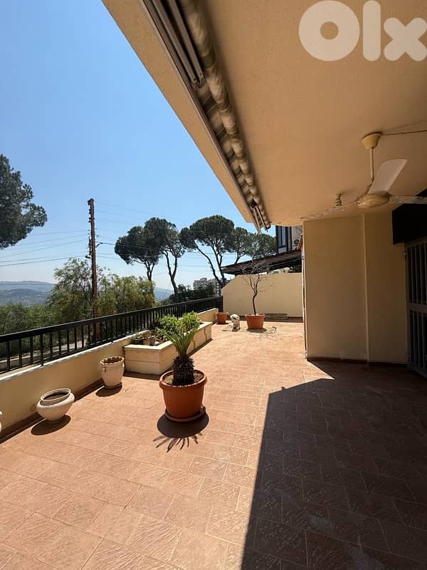 Apartment with TERRACE and open views for RENT in Broumana 0