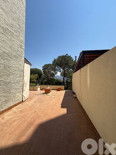 Apartment with terrace and open views for SALE or RENT in Broumana.