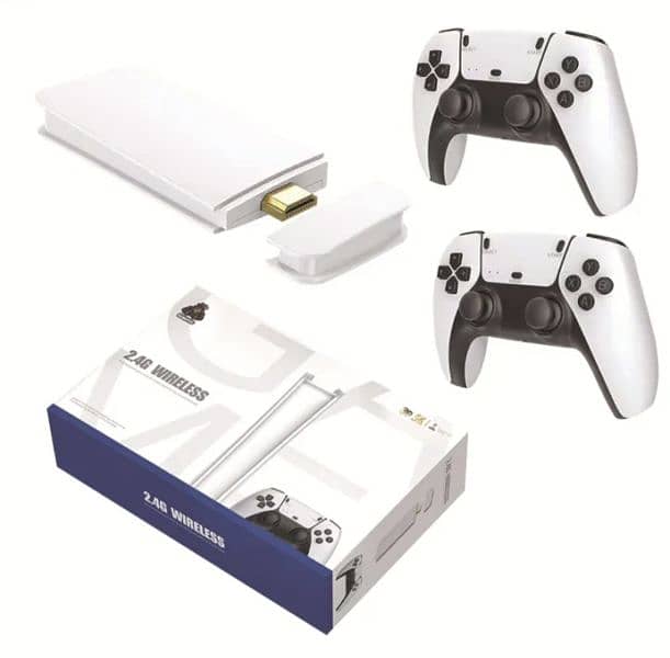 Game stick console set 2.4G wireless 3D 4k ultra HD double rocker 0