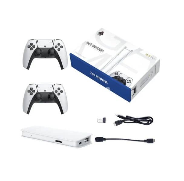Game stick console set 2.4G wireless 3D 4k ultra HD double rocker 1