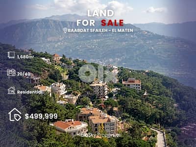 Land For SALE In Baabdat أرض للبيع #GS