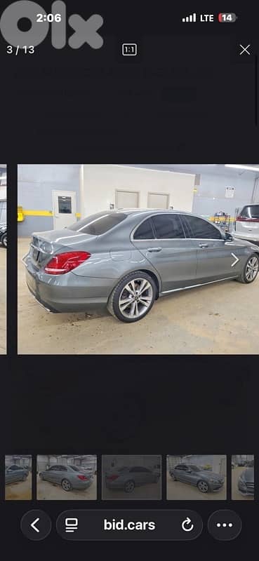 MERCEDES C300 2018, clean, 81/882165, مجمرك خالص