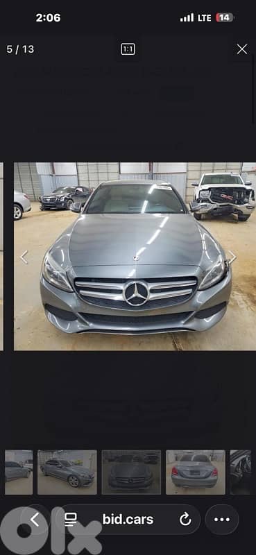 MERCEDES C300 2018, clean, 81/882165, مجمرك خالص