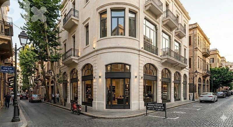 Corner Shop I Achrafieh 417sqm+180sqm Depot | Rue du Liban | 9 Parking 0