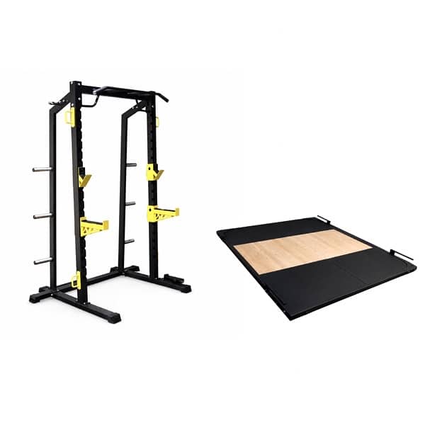 Heavy Duty Squat Rack / Power Rack with Olympic Lifting Platform 0