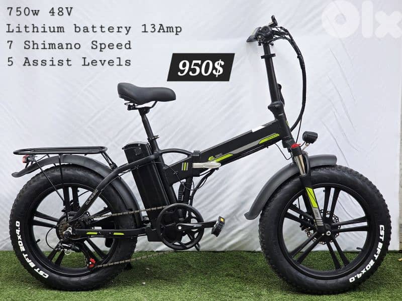 foldable electric bike Fatty New 1000w 0