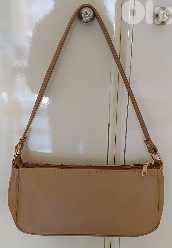 New Woman Beautiful Beige Lilac Bag 5