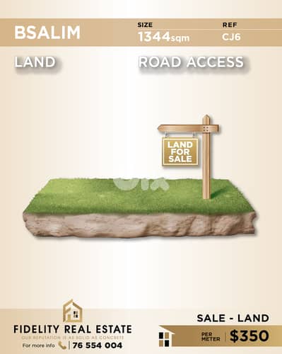 Land for sale in Bsalim CJ6 أرض للبيع في بصاليم