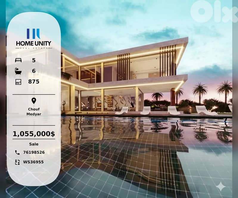 Villa for Sale in Medyar, Beiteddine 0