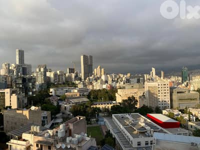 L21226 - Apartment with City View For Rent in Ras El Nabeh, Beirut