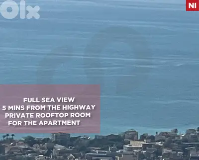 Private rooftop ,Full Sea View,Blat, Jbeil/ بلاط- جبيل REF#NI136034
