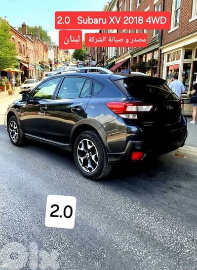 2018 Subaru XV 2.0  مصدر وصيانة الشركة لبنان