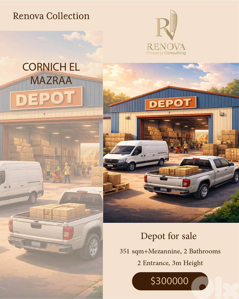 Depot for sale in Cornich El Mazraa 0