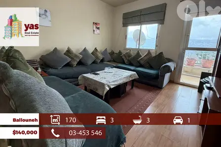 Ballouneh 170m2 | Well Maintained | Mountain View | EL/EH