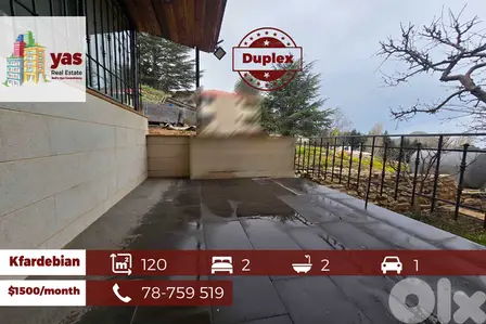 Kfardebian 120m2 | Stunning Duplex Chalet | Furnished | Rent | DA |