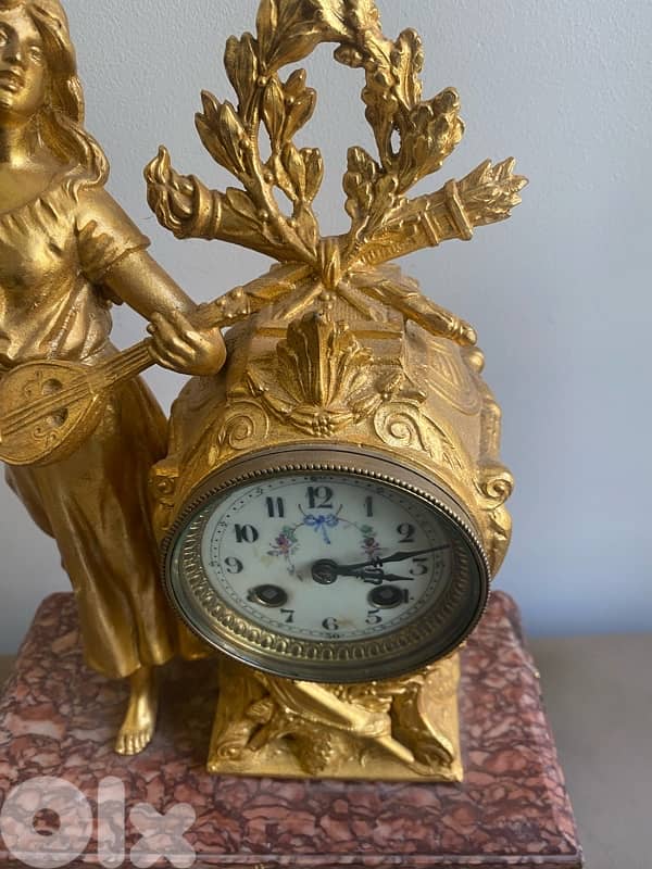 old french antique clock  works 2