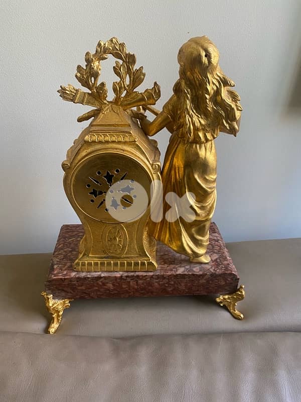 old french antique clock  works 5