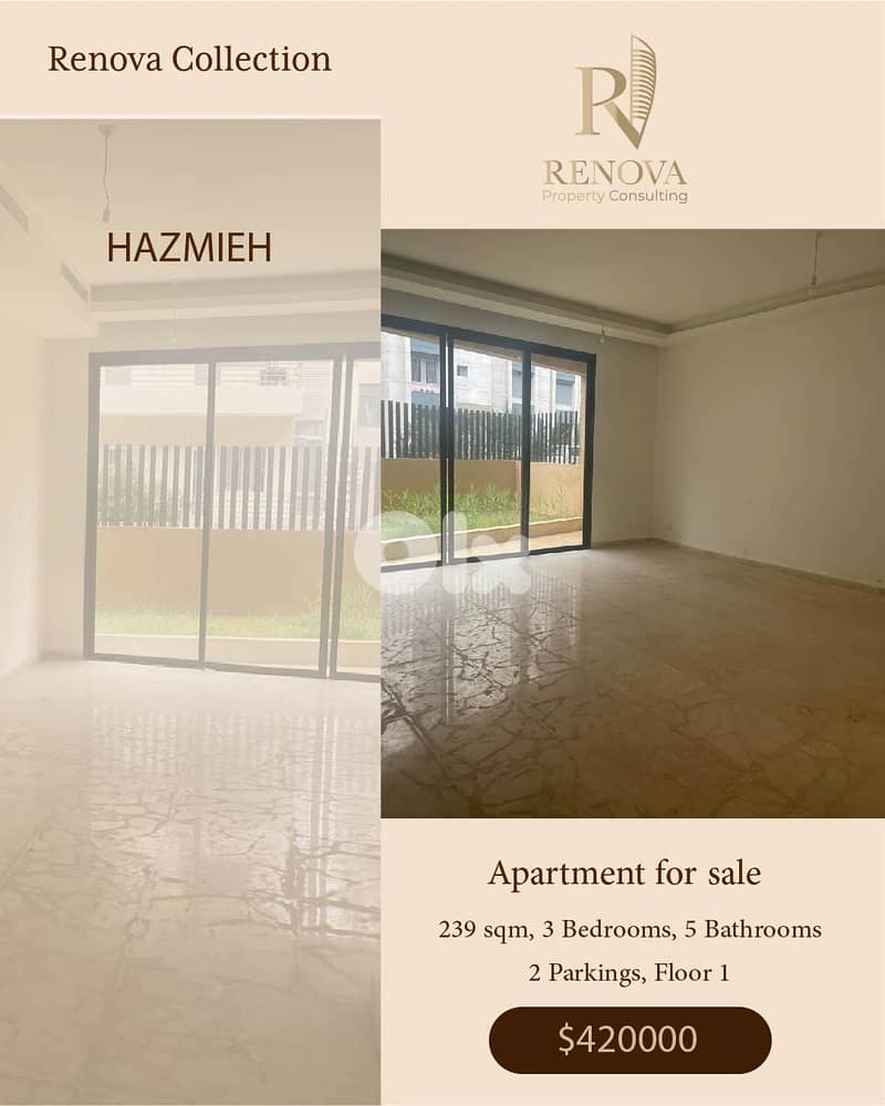 Apartment for sale in Hazmieh 0