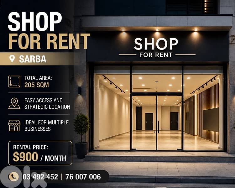 Shop for Rent – Sarba | MY 0