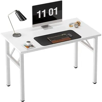 Folding Table White L 100 x W 60 x H 76 CM