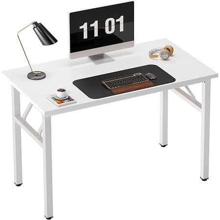 Folding Table White L 100 x W 60 x H 76 CM 0