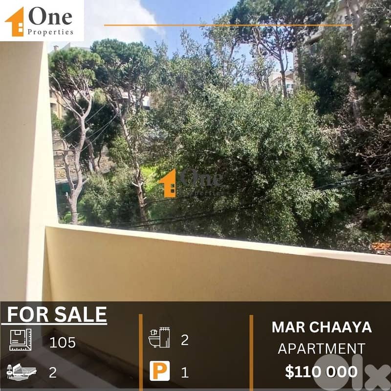 APARTMENT FOR SALE IN MAR CHAAYA - BROUMANA 0