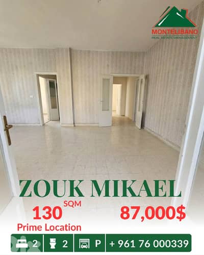 130 sqm Apartment For Sale in Zouk Mikael ذوق مكايل