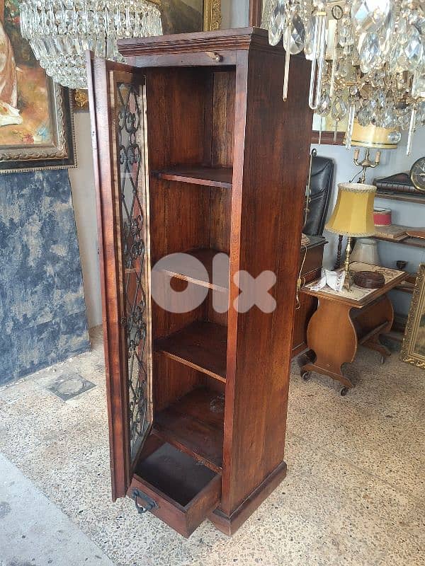 antique solid wood showcase vetrine 3