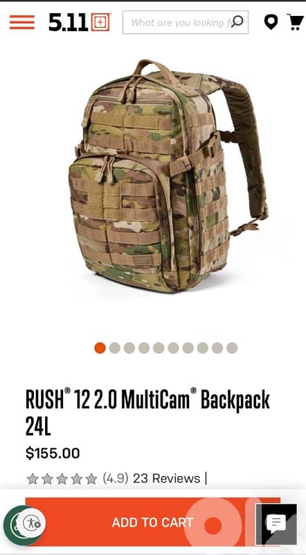 orginal 5.11 Army Backpack 0