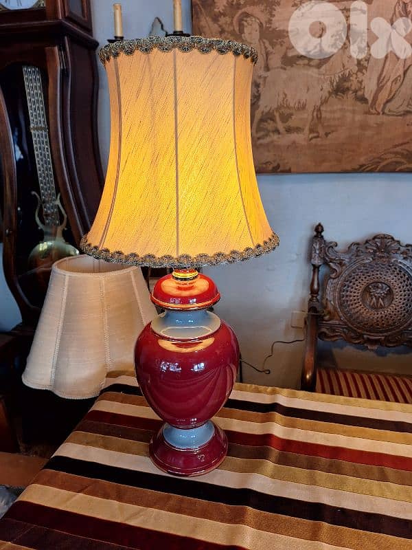 italian porcelain lamp 0