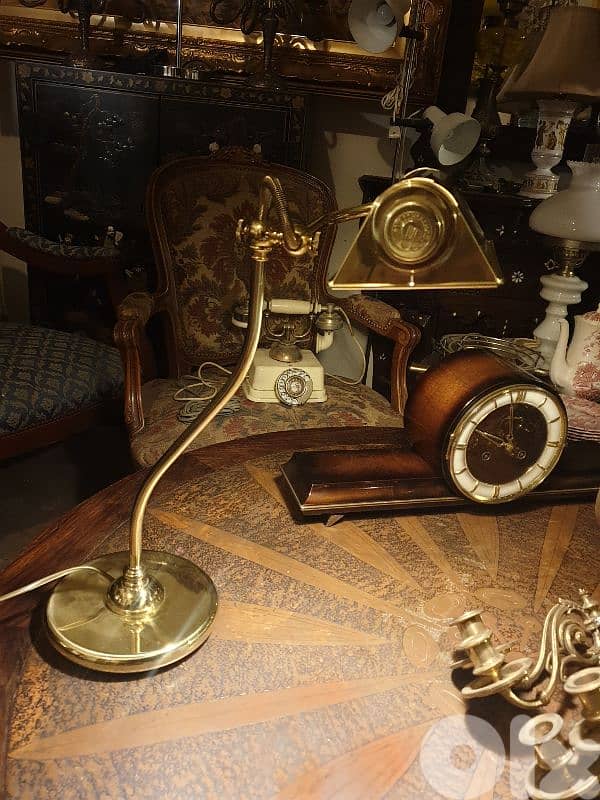 antique brass desk lamp 2