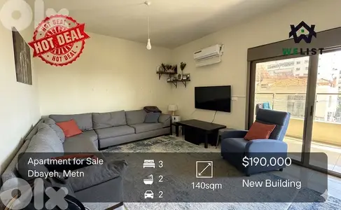 Apartment for sale in Dbayeh