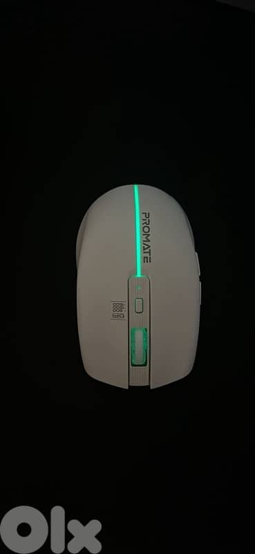 Promate Wireless White RGB Gaming Mouse 1