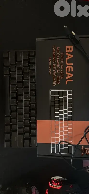 Bajeal Tritium 60% Mechanichal RGB Wired Gaming Keyboard in Black