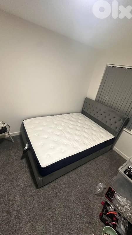 queen bed with storage box hydrolic system 2