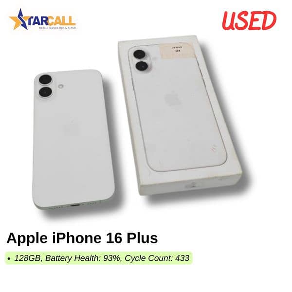 Used Apple iPhone 16 Plus 0
